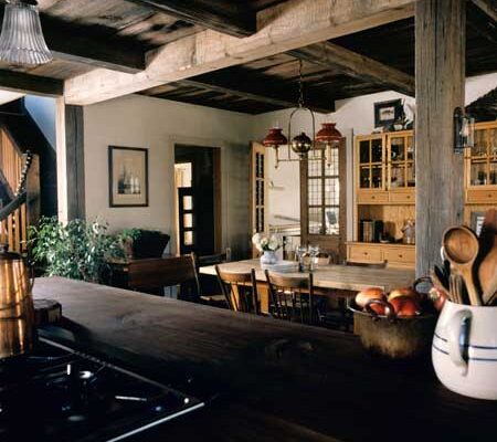 Project 10 - Exposed Wood Beams in Kitchen