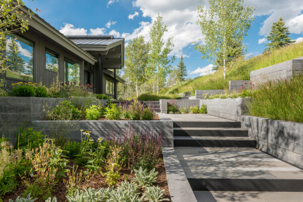 Outdoor landscaping and architecture