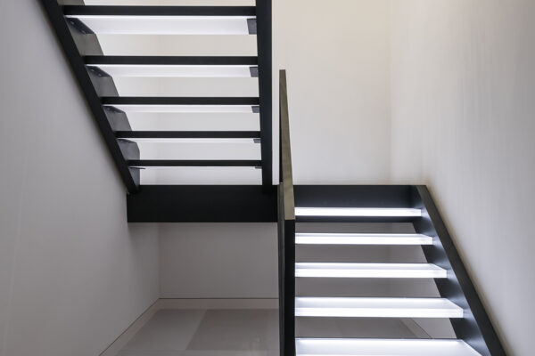 Modern reconstructed stairs