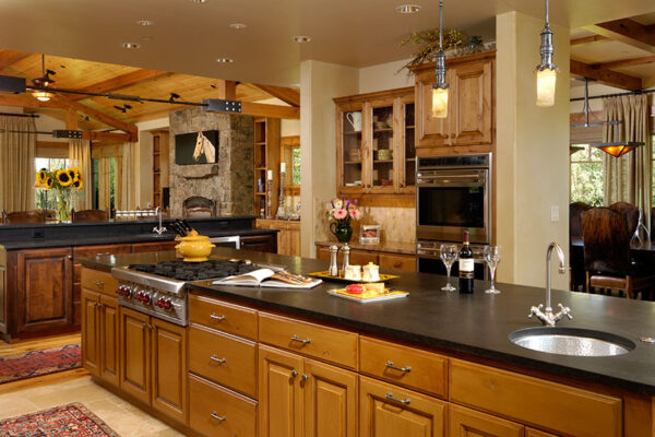 Large open kitchen