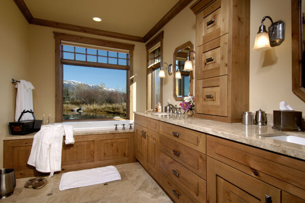 Project 4 - luxurious bathroom with mountain views